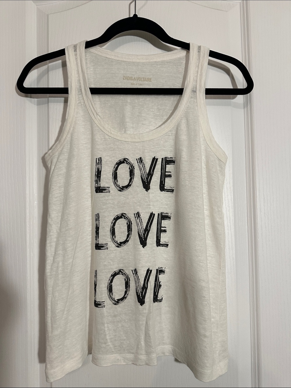 Zadig & Voltaire Love White linen Tee
